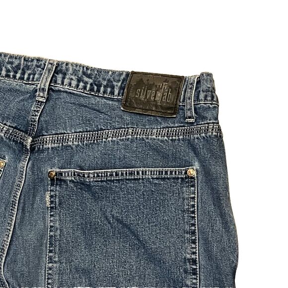 Levis Vintage Silvertab Jeans Mens Carpenter Baggy Wide Leg Skater  35 X 33 - Picture 4 of 8